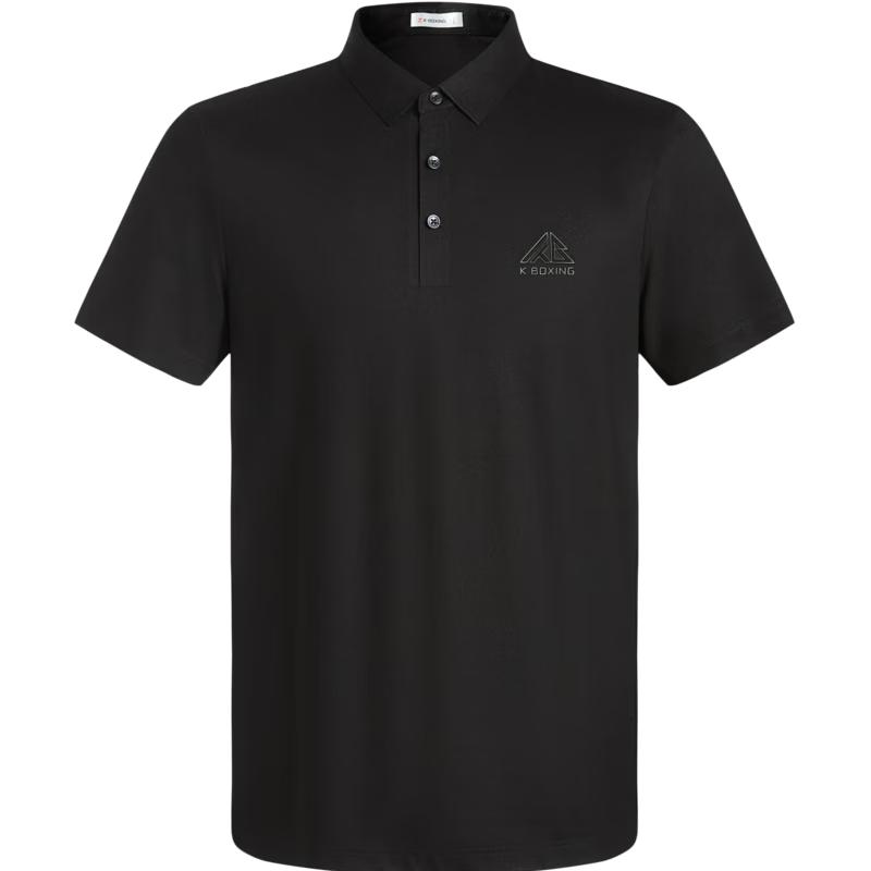 K-Boxing Men's Solid Color Casual Polo T-Shirt FTBG2381