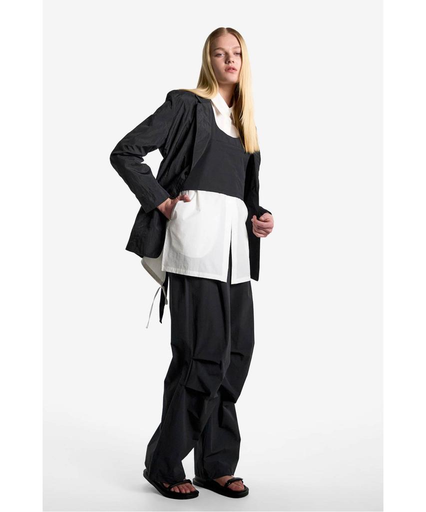 Jaa [Jaah] Women'S Belted Parachute Pants_Black