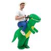 MUXIU Halloween Dinosaur Cosplay and Inflatable One Size Fits 4 Colors Available Costume, Green, Red, Orange, Blue, Costume, Fun, Pranks, Popular,