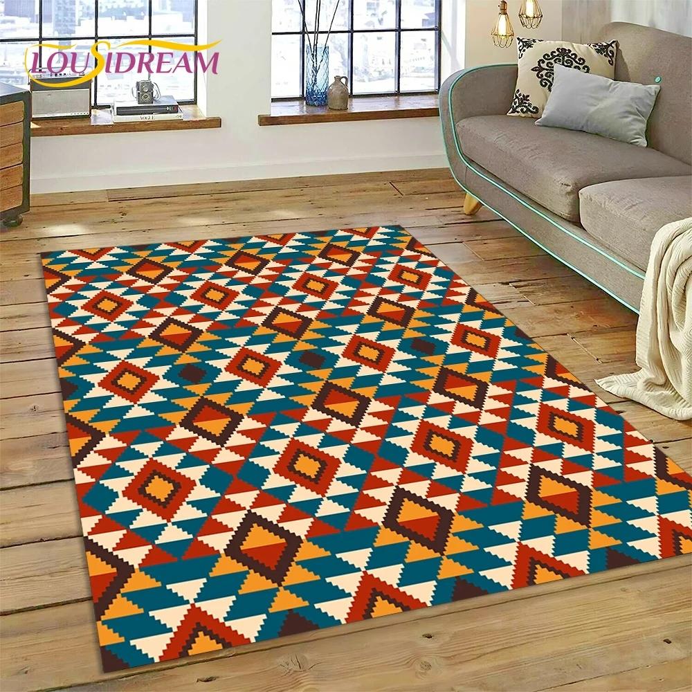 Neuester nordischer türkischer böhmischer Keltenteppich für Wohnzimmer, Schlafzimmer, Heimdekoration, Bodenmatte, rutschfeste Dekoration für Sofa, Fußmatte