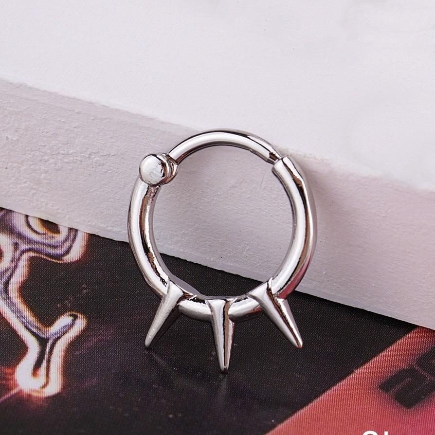 Heart Pearl Nose Rings Pointed Cone Love Lip Pierced Horseshoe Ring Skull Butterfly Nose Septum Piercing Earrings Tragus Jewelry