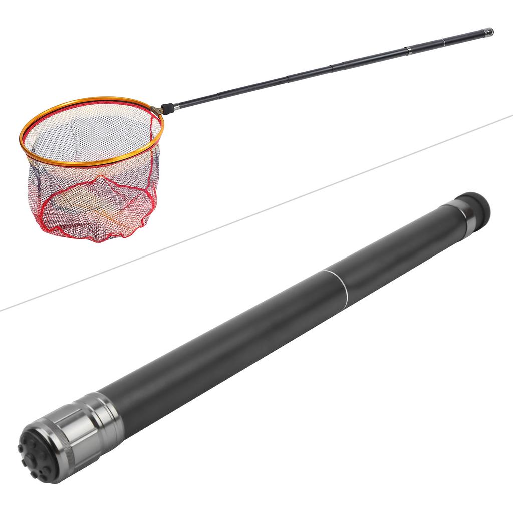 240CM Telescoping Pole Handle Durable Portable Carbon Extending Fishing Rod Without Net