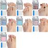 Square False Toenails Acrylic Stick On Toenails Full Cover Toenails Tips Press On Toenails Cats Eyes False Toenails
