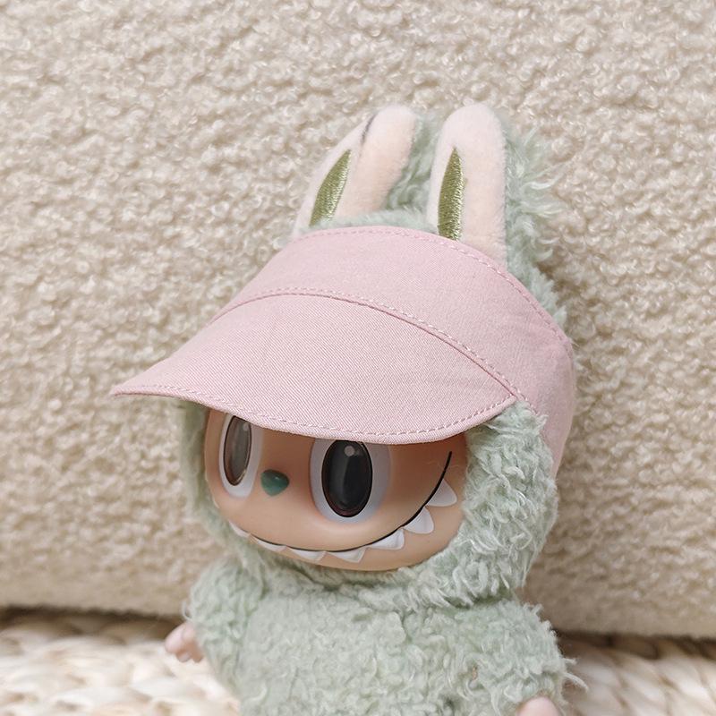 

Лабубу 17 см Виниловая шляпа: Бейсболка, Костюм куклы Макарон, Аксессуары для переодевания Cap Only, No Doll