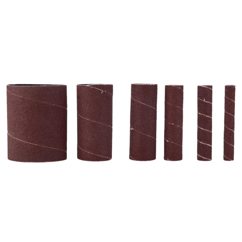 6pcs Aluminum Oxide Sandpaper Roll 120 Grit Sanding Belts Long Tube Sandpaper Ring  Woodworking
