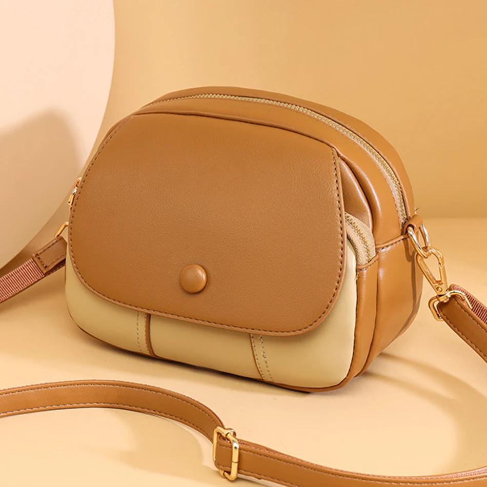 Women's PU Leather Crossbody Bags Small Shoulder Messenger Bags Designer Bags for Ladies Fashion Bags