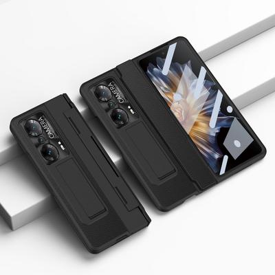 Drop-proof Phone Case For Honor Magic Vs Ultimate 5G/Magic Vs 5G,Hinge Protection PC Back Cover with Tempered Glass Screen Film