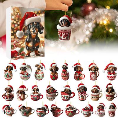 2025 Advent Calendar Dachshunds Christmas Vacation Advent Calendar Cute Dog Christmas Countdown Calendar Christmas Kids Gifts