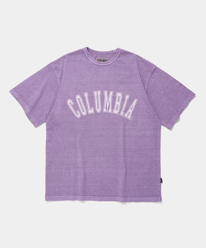 COLUMBIA UNIVERSITY Columbia Tot Dyed S/S T-Shirts_Vintage Purple