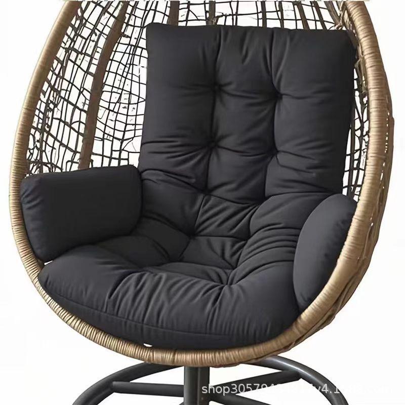Thickened Hanging Basket Seat with Enlarged Backrest Cushion for Swing, Single Sofa, or Rocking Chair