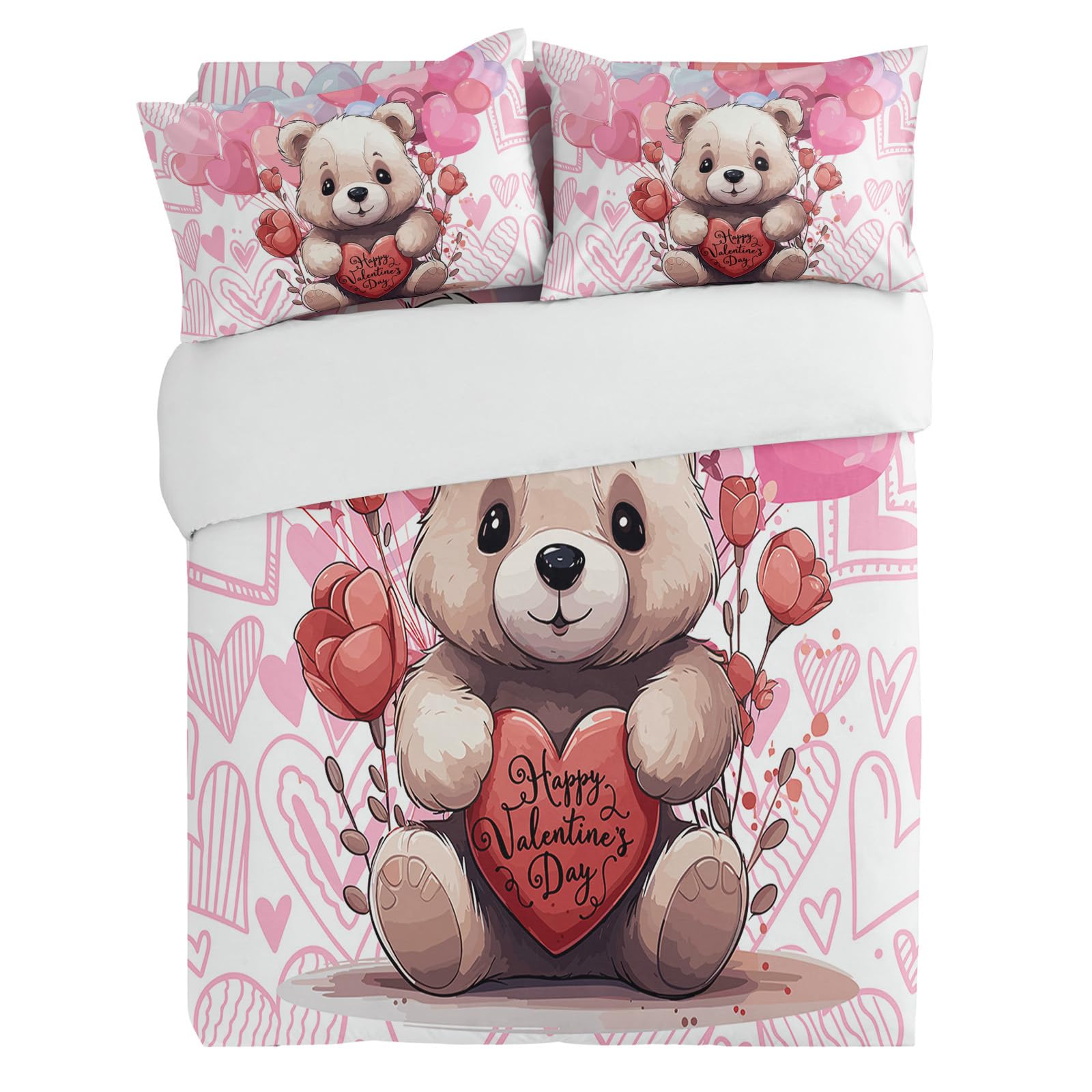 

Comforter Toy Bear For Kids Queen Lightweight Down S Cartoon Bear Bedroom Decor No Comforter Comforter (quilt)-EU Single(135*200cm)3pcs