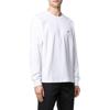 Vans Solid Color Logo Embroidered Pullover Crew Neck Long Sleeve Sweatshirt Men sweatshirt White VN0A5E1LWHT