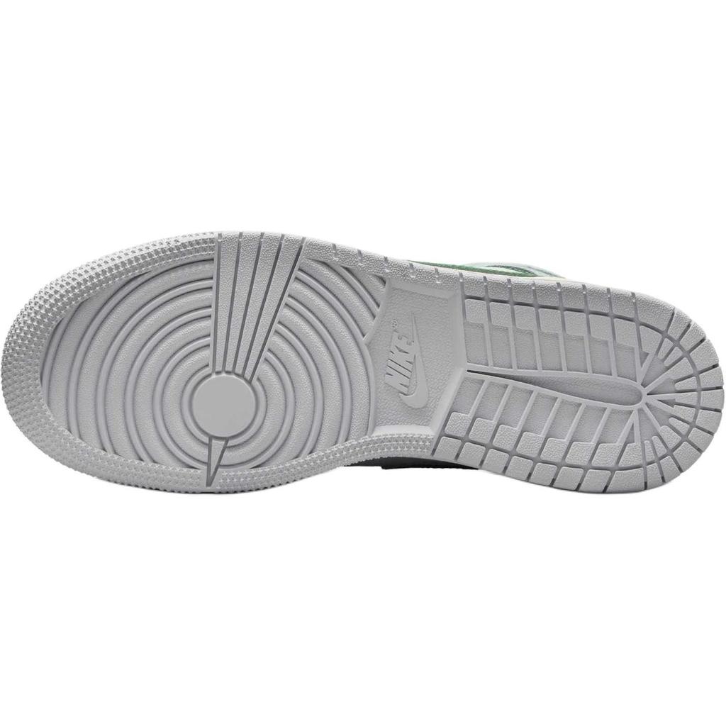 Tênis Infantil Air Jordan 1 Mid GS Summit White Pine Green Pure-Platinum Sail DQ8423-142