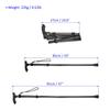 METERXITY Trekking Poles - Foldable Hiking Walking Sticks, Telescoping & Folding, Unisex, Walking & Backpacking (33-37"), Black