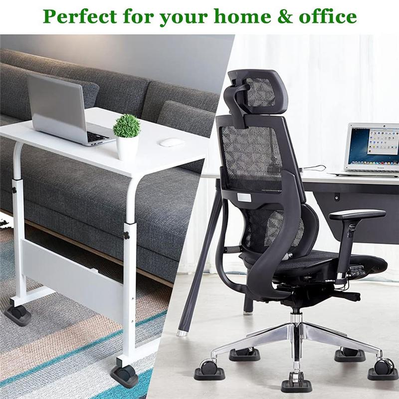 Good-5Pcs Universal Simple Installation Computer Chair Stool Wheel Bed,Stopper & Furniture Stopper Caster Cups