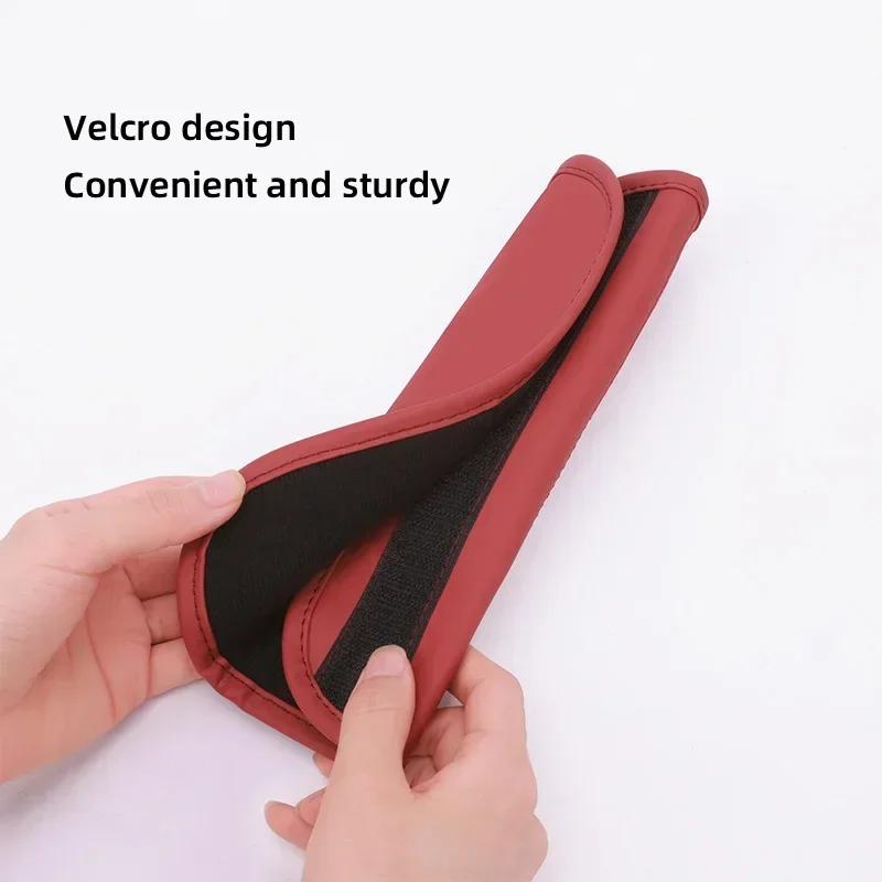 Lmn1 ·2Pcs Car Seat Belt Shoulder Cover Safety Belts Cushioning For VW Atlas Jetta Touareg Variant Golf Polo GTI Taos Nivus Passat