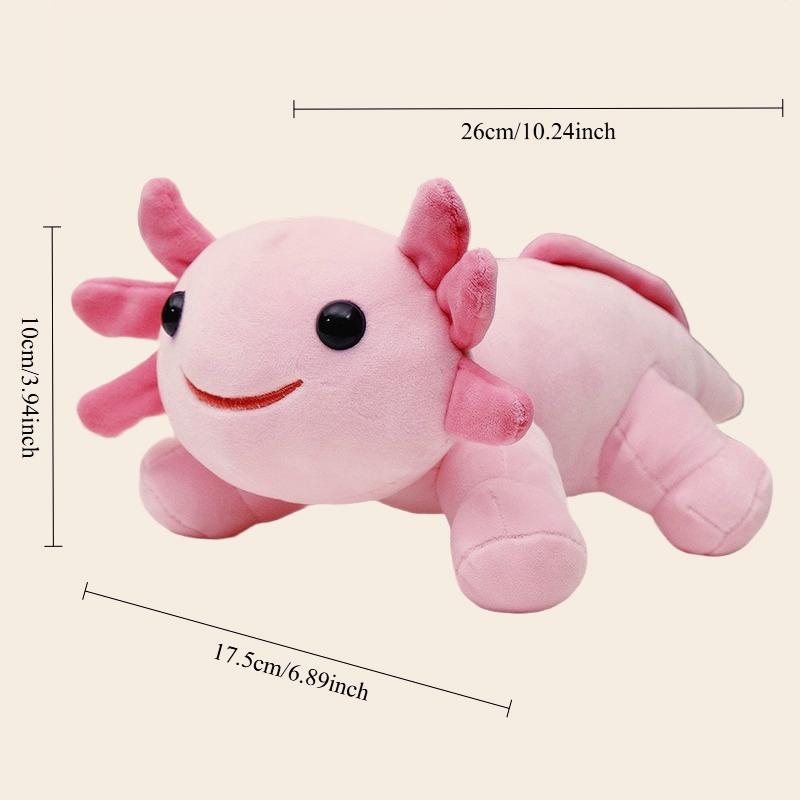 

Cute Simulation Axolotl Plush Doll Pink Salamander Throw Pillow Plushie Toy Stuffed Animal Doll Valentine S Day Gift Home Decor