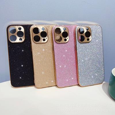Electroplated Star Diamond Glitter Powder Is Suitable for IPhone15 Case, Apple 14pro Full Cover Anti-drop 11 Fashion Max