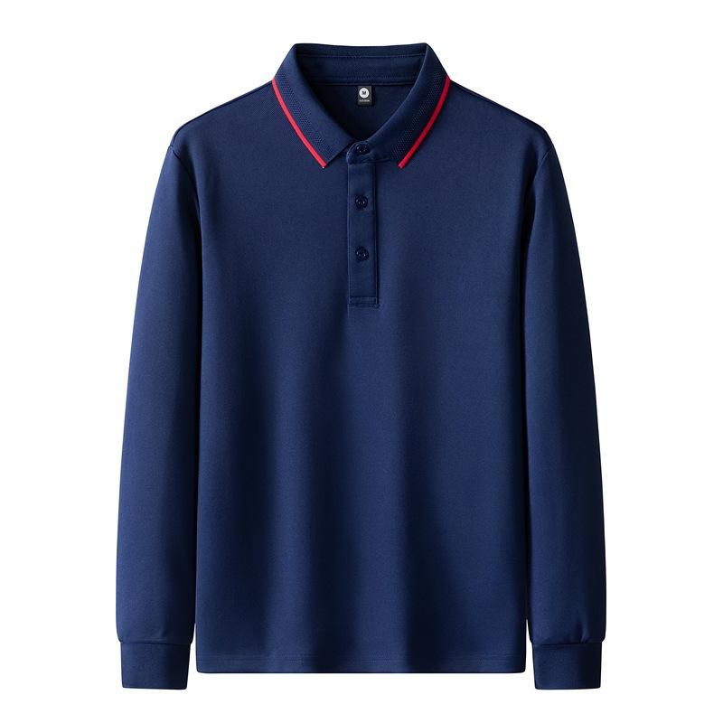 

Мужские поло с длинным рукавом на пуговицах, повседневные рабочие пуловеры, влагоотводящие, легкие, рубашки для гольфа, приталенные, футболки-поло с воротником для мужчин 5XL