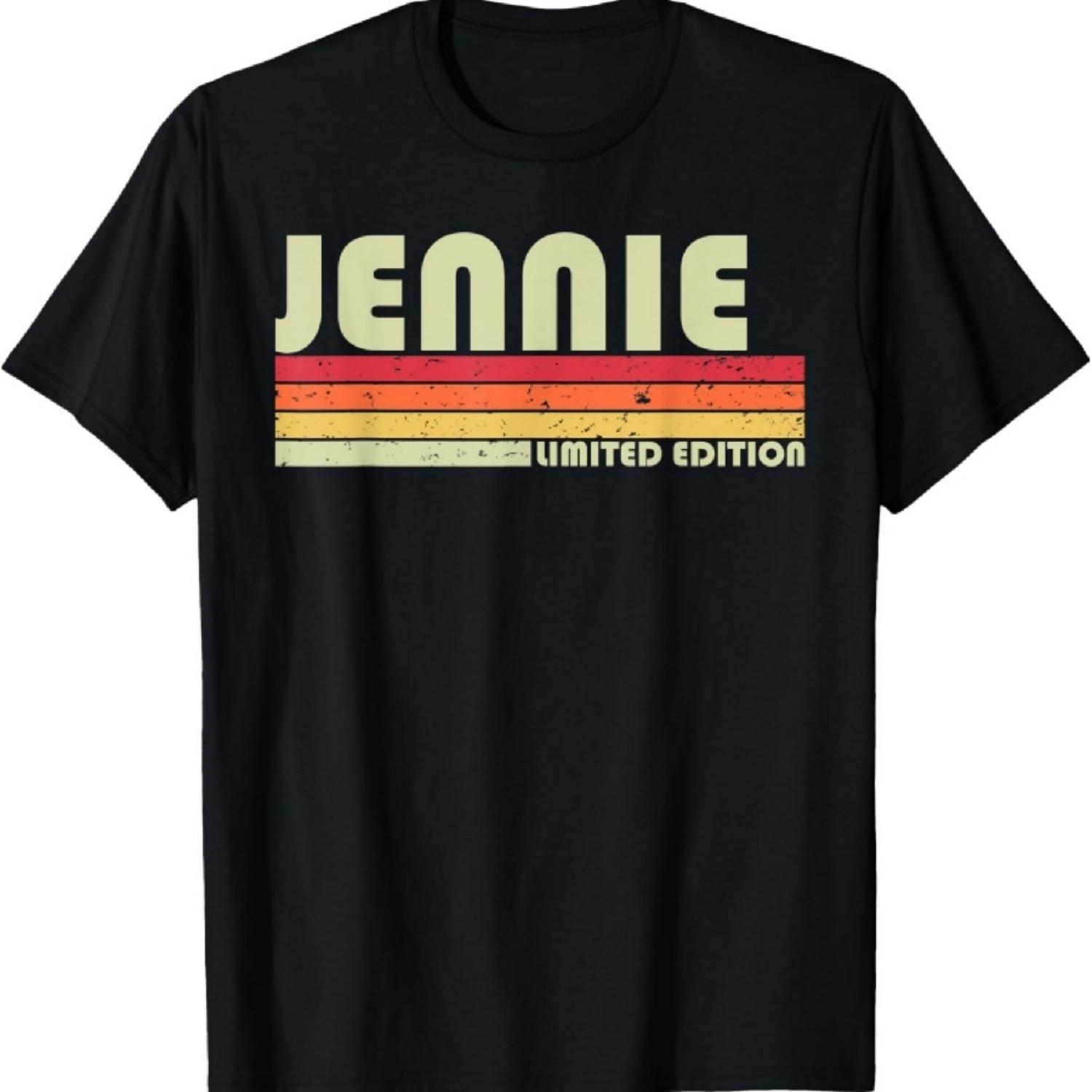 

JENNIE Gift Name Personalized Retro Vintage 80s 90s Birthday T-Shirt1 XXXXXL чорний