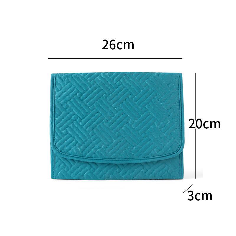 

Органайзер-ролл для путешествий из искусственной замши для серег и пуссет светло-синий