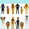 Hot Selling Toilet Man Vs Clock Man Handmade Model Toy For Children Gift Bag Packed Plastic Material Various Characters Figurine