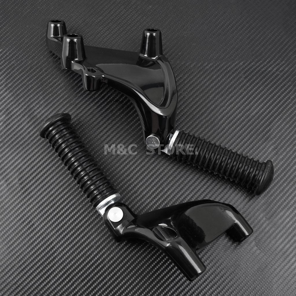 Motorcycle Rear Passenger Foot Pegs Mount Black Pedal For Harley Sportster Iron 883 1200 XL 48 72 SuperLow