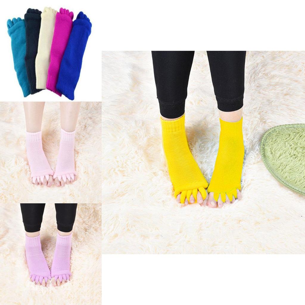 Fashionable Five Finger Toe Socks For Women With Breathable Cotton And Massage Benefits