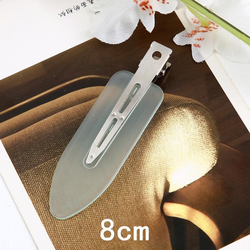 Trendy European & American Simple Duckbill Leaf Hair Clips - Seamless Bangs & Hairpins