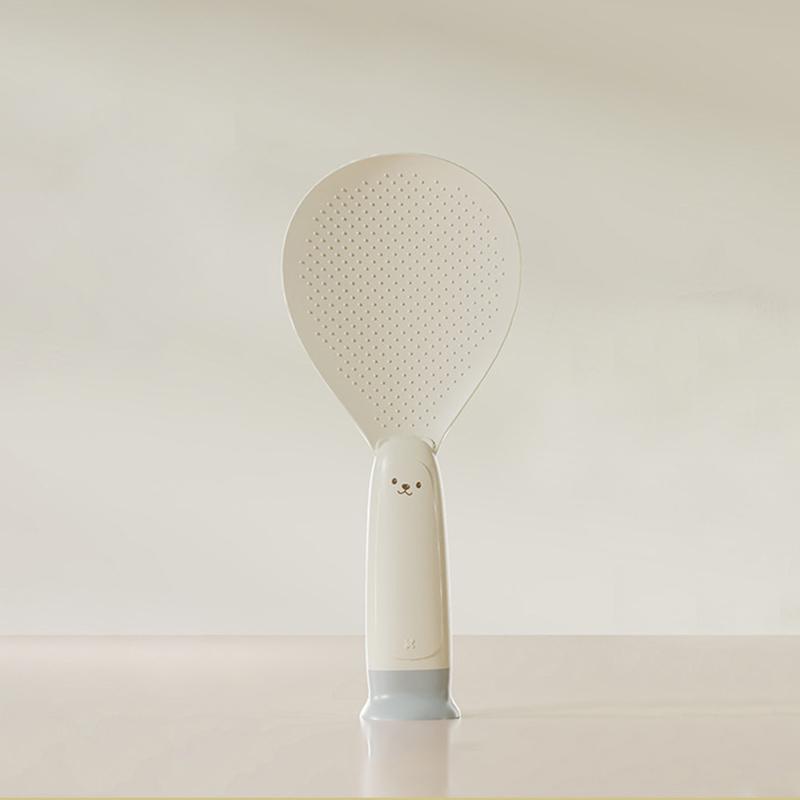 

1 шт., стоячая ложка для риса с присоской, милый медведь, антипригарная ложка для риса для кухни, креативная антипригарная ложка для риса с рисунком из мультфильма