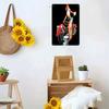 1 Piece: Retro-style Motorcycle and Beautiful Woman Tin Painting, Living Room/bar Wall Decoration, Creative Home Wall Decoration