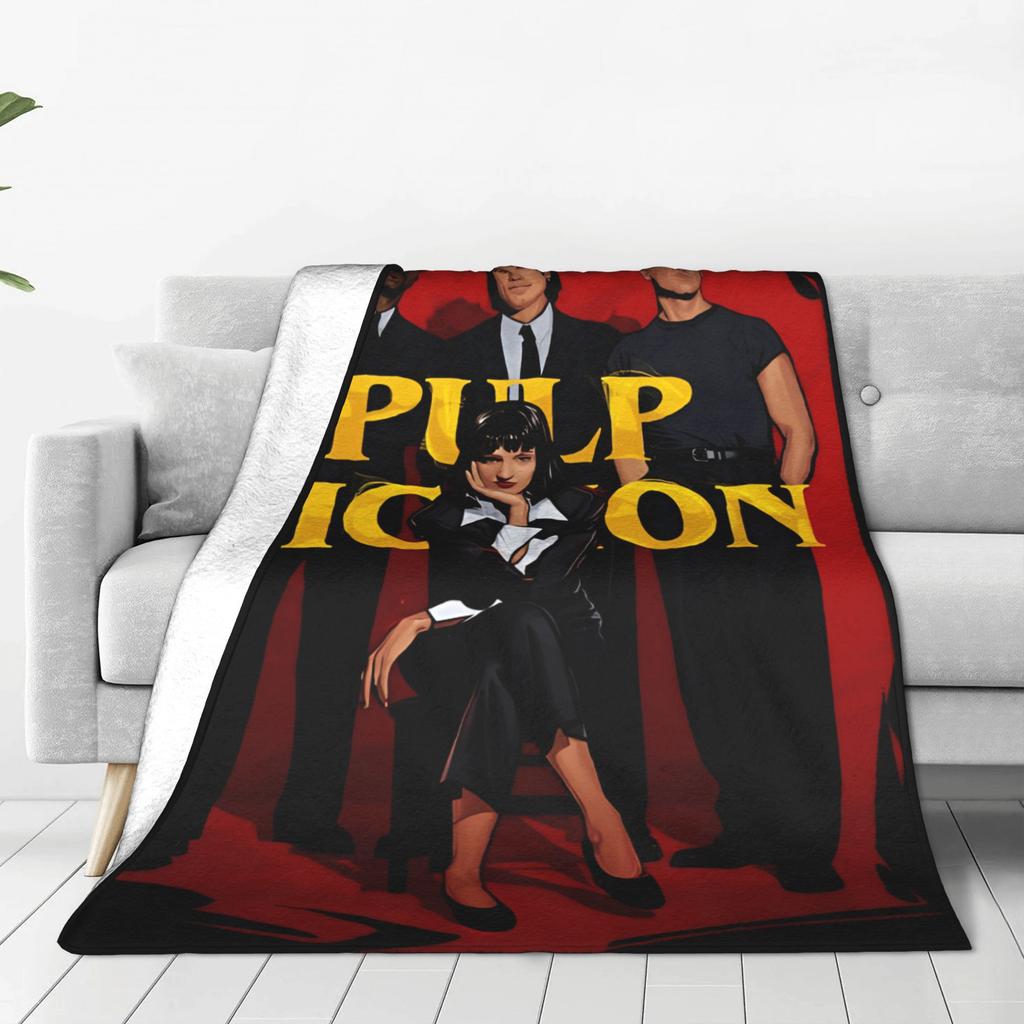 Pulp Fiction Team Blanket Super Warm Print Plush Bedding Throws For Boy Girl Outdoor Flannel Bedspread Bed Cover