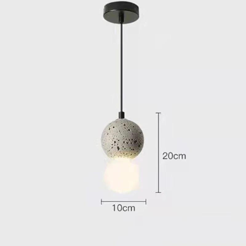 European Creative New LED Cement Chandelier Living Room Restaurant Bar Clothing Store Decorative Lighting
