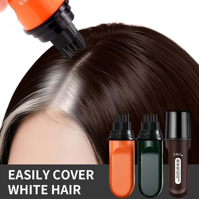 Quick Root Touch Up Stick Temporary Cover Gray Hair Instant Color Hair Sticks for Fast Root Coverage On The Go