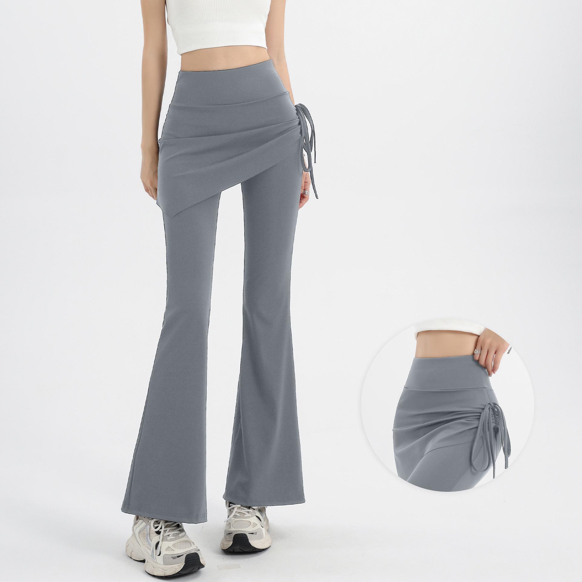 

Summer High-Waisted Tummy Control Flared Yoga Pants - Lightweight, Sunscreen, Slimming Design XL (65-72.5 kg)