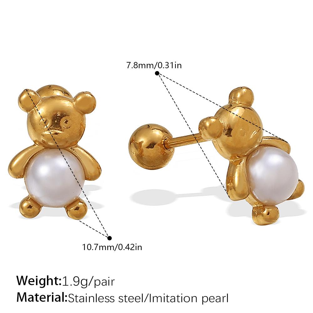 European and American diamond earrings, studs, exquisite butterfly earrings, 18K gold-plated stainless steel earrings jewelry.