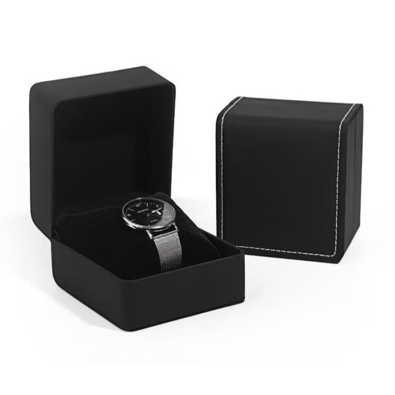 1/2/3Pcs Single Watch Gift Storage Box Square PU Leather with Pillow Portable Wristwatch Display Case for Birthday Gifts