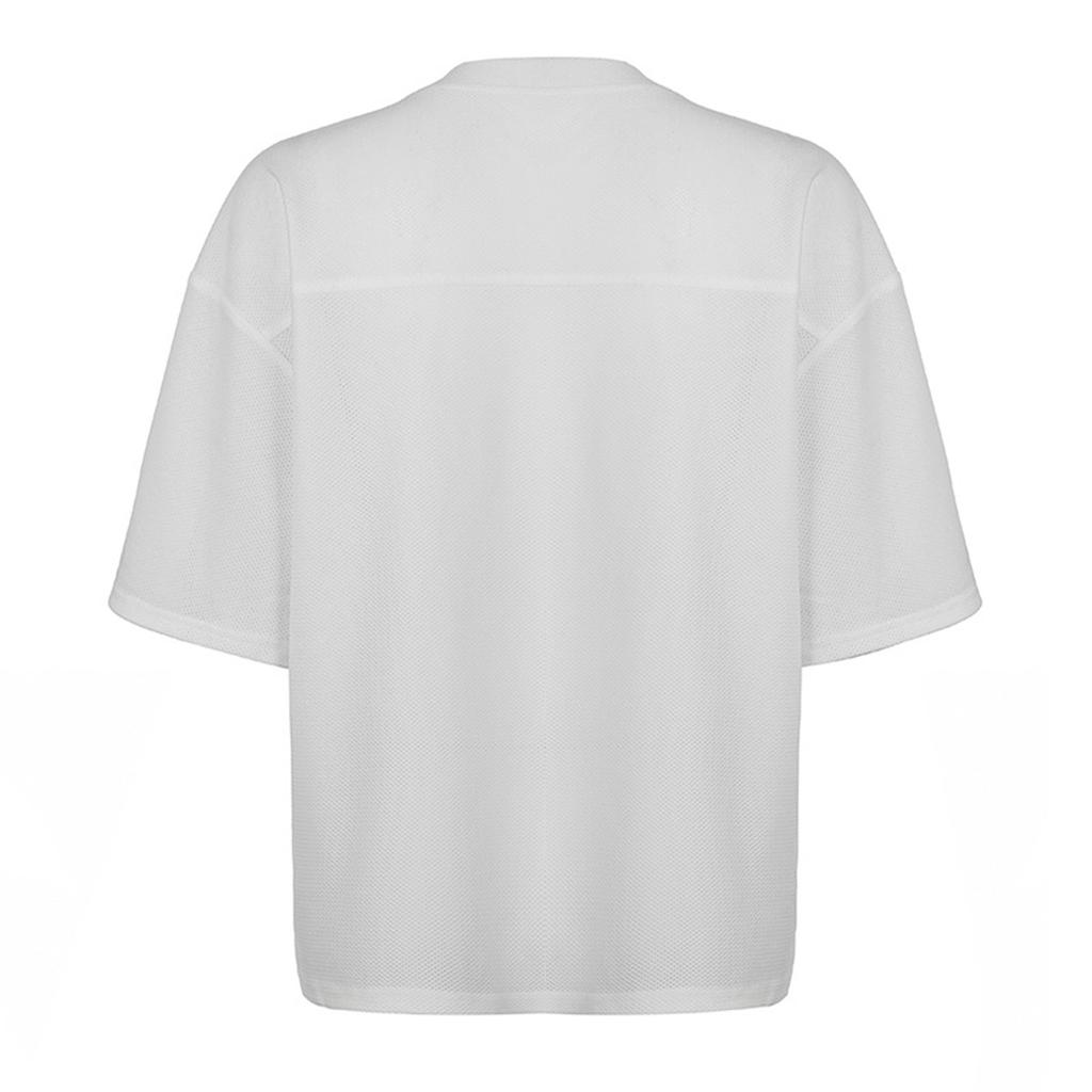 Lockeres T-Shirt im Street-Style mit Digitaldruck und V-Ausschnitt und kurzen Ärmeln für Unisex