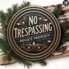 Vintage No Trespassing Metal Sign 8x8 Inch Aluminum Wall Art Home Kitchen Restaurant Decor
