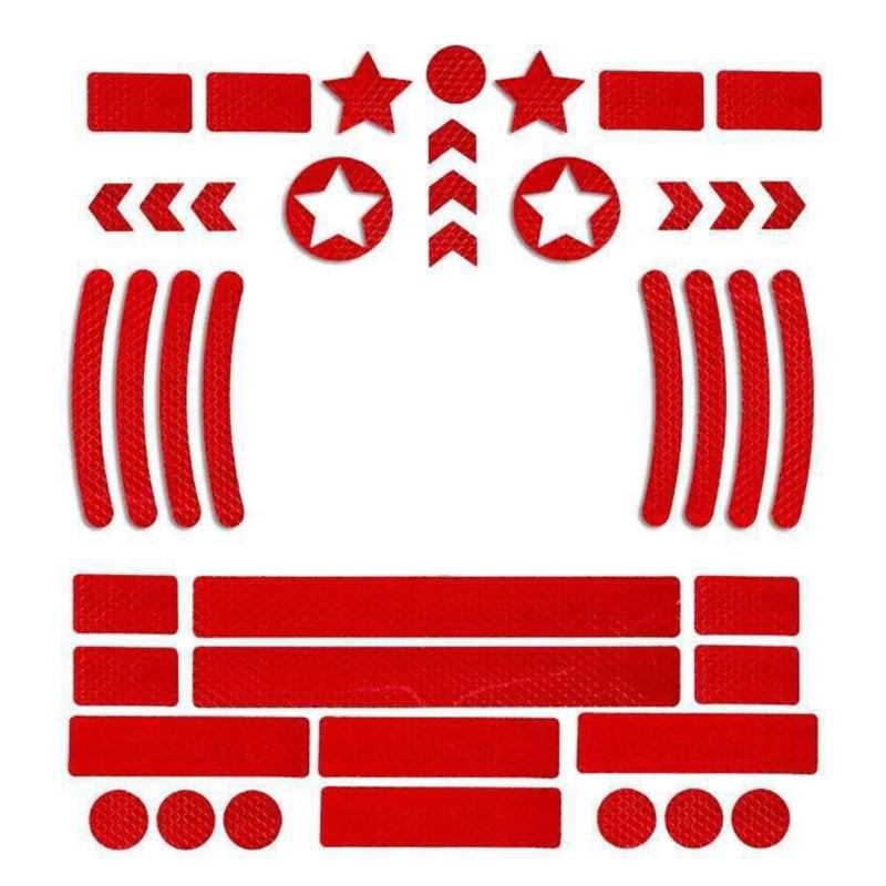 Highly Reflective Tape Waterproofs Car Bike Helmets Reflective Sticker Cycling Bicycles Strong Reflective Stickers