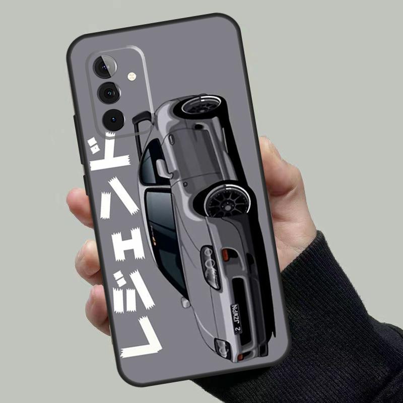 Tokyo JDM Drift Sport Car Case For Samsung Galaxy A06 A16 A26 A36 A56 A53 A32 A52 A33 A13 A55 A35 A15 A14 A34 A54 A17
