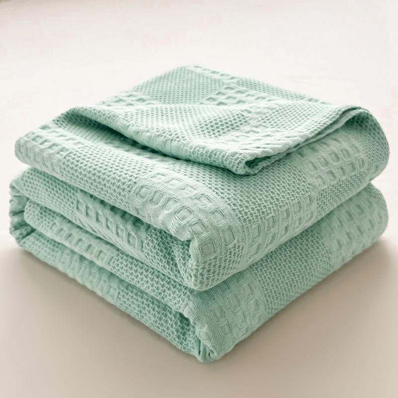 Picnic Blanket 100% Cotton Soft Breathable Thermal Skin-friendly Throw Blankets for Beds Living Room Home Decor for All-Season