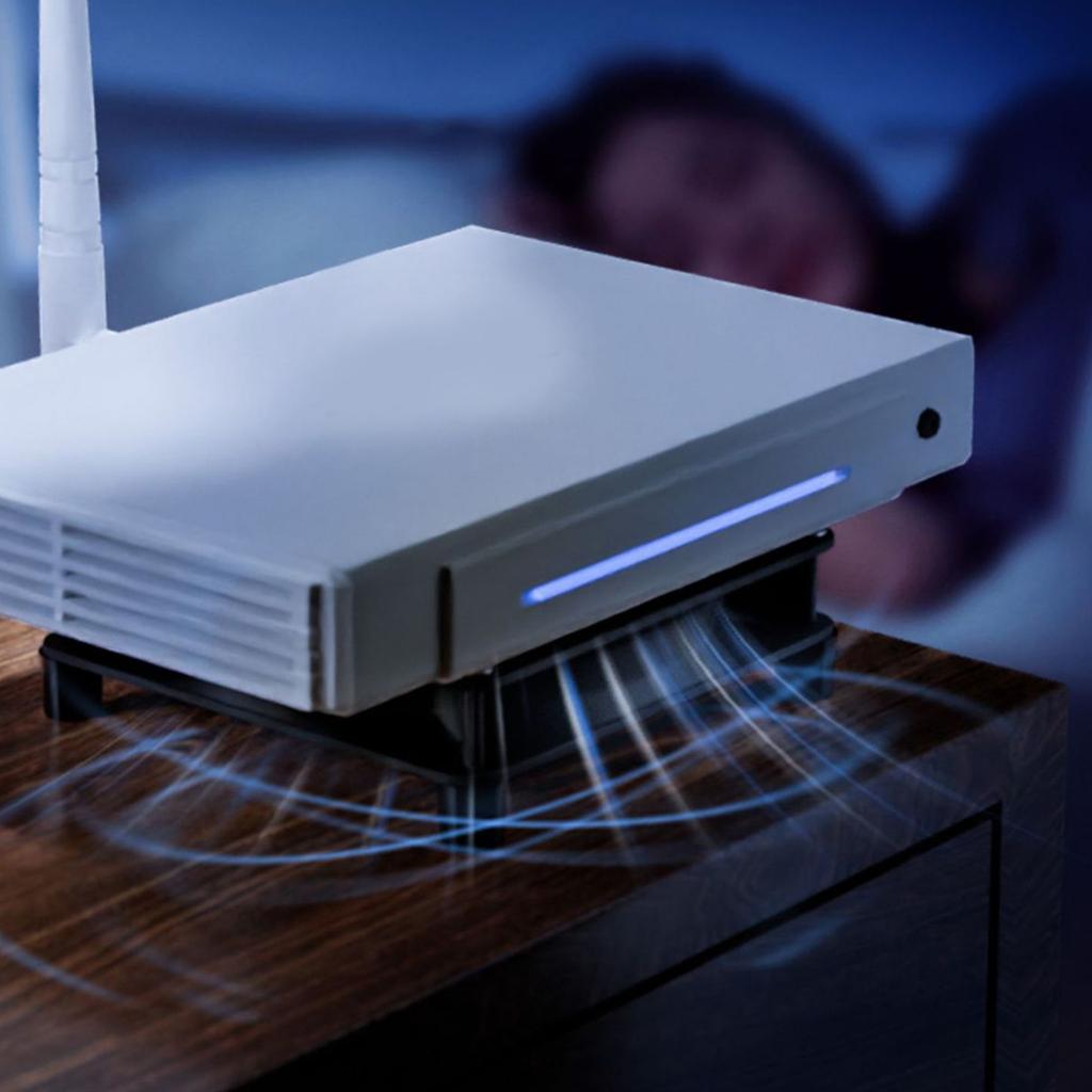 USB Fan with Integrated Mesh Pad 3500RPM for Usb Router Tv/Broadband Cat Set-Top Box External Mute Cooling Fan 8/12/24cm