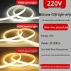 LED Outdoor Waterproof 220V COB Light Strip - Super Bright, Flexible Linear Lighting