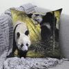 Square Pillow Cute Giant Panda Animal Pattern Cushion Cover Home Living Room Sofa Bedroom Decoration