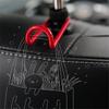 Car Seat Hook Headrest Hook Smartphone Holder Multi Hook Set Double Seat Hook Mobile Holder Car Holder Car Storage Hook Luggage Hang Umbrella Han