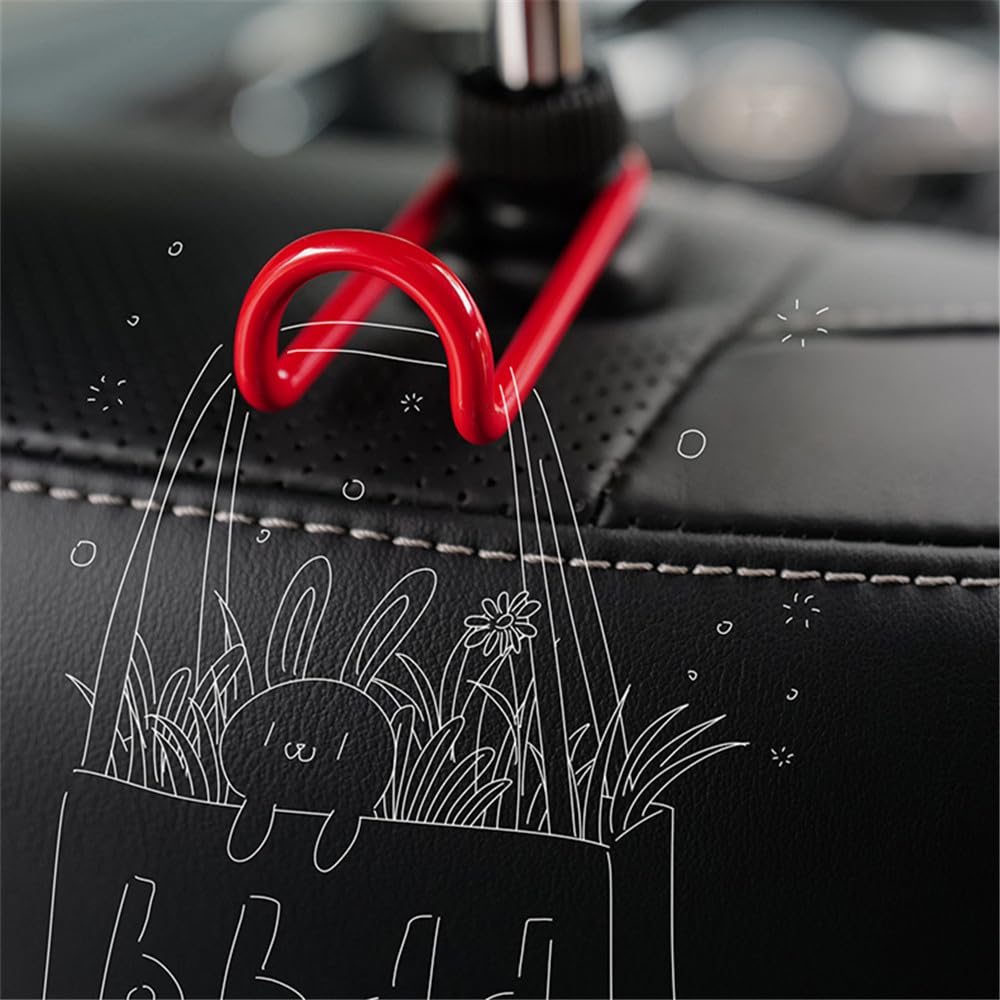 Car Seat Hook Headrest Hook Smartphone Holder Multi Hook Set Double Seat Hook Mobile Holder Car Holder Car Storage Hook Luggage Hang Umbrella Han