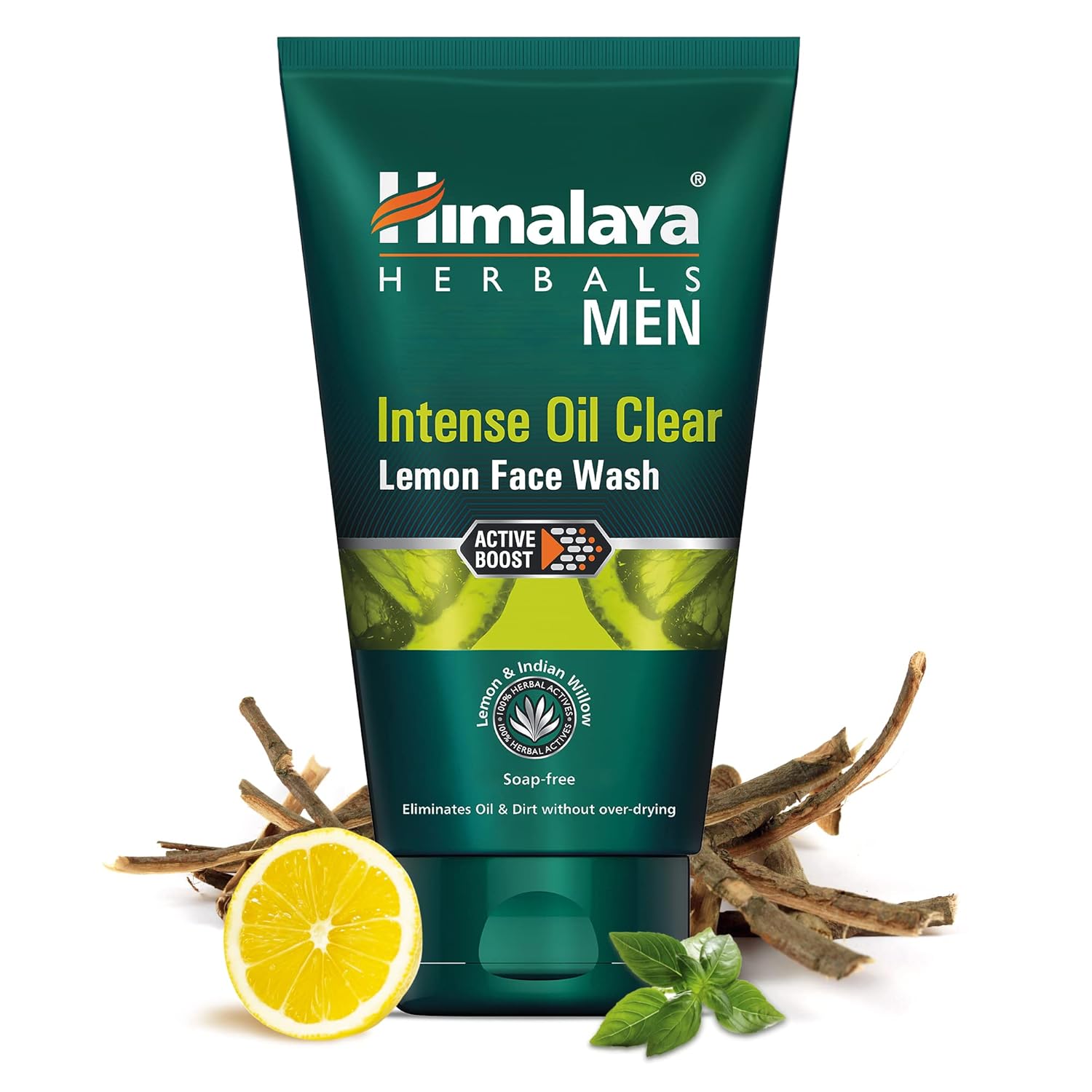 

Himalaya Men Intense Oil Clear Lemon Face Wash 100ml Pack Soap Free Herbal Cleanser for Oily Skin