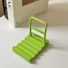 Durable Detachable Phone Stand Trolley Design Plastic Desktop Holder Universal Fit for All Smart Phones Under 7 Inches
