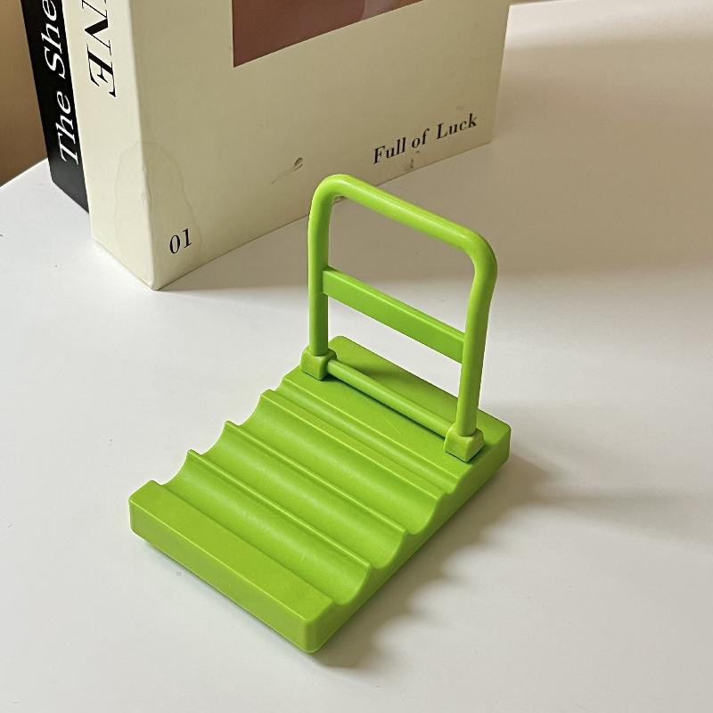 Durable Detachable Phone Stand Trolley Design Plastic Desktop Holder Universal Fit for All Smart Phones Under 7 Inches